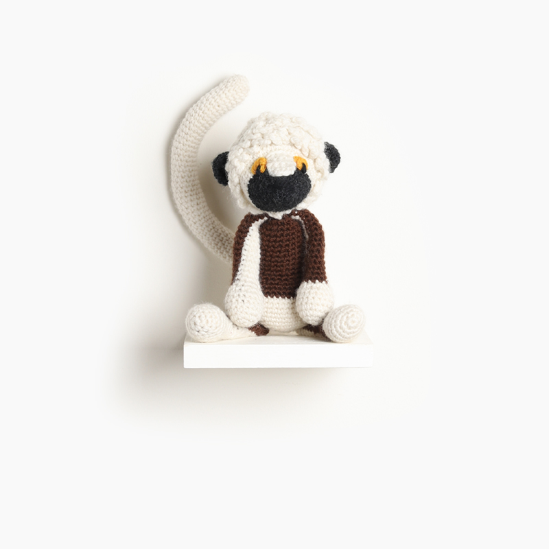 coquerel's, sifaka, eds animals, edwards crochet, edwards menagerie, kerry lord